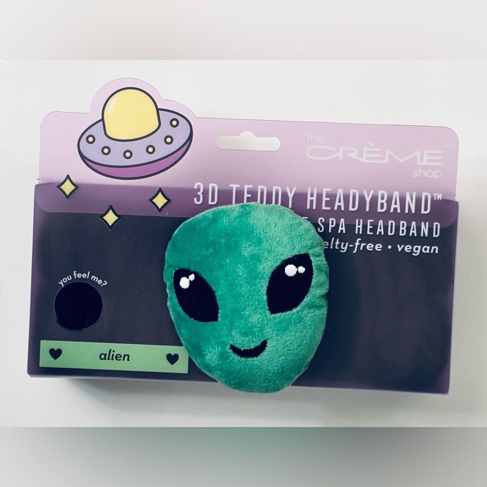 The Crème Shop 3D Alien Plush Teddy Spa Headband